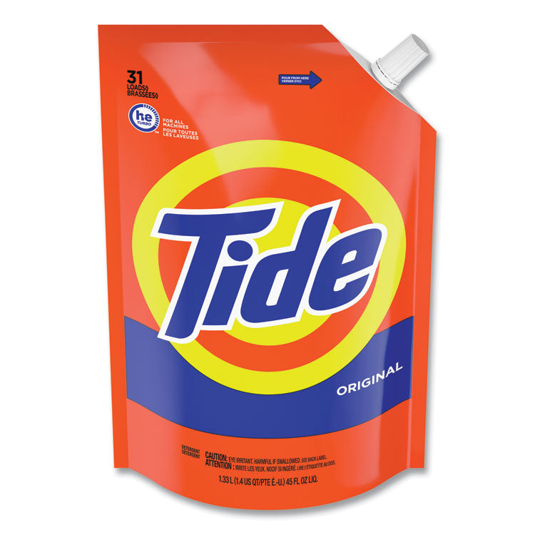 Tide - Pouch HE Liquid Laundry Detergent, Tide Original Scent, 35 Loads, 45 oz, 3/Carton