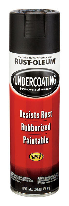 RUST-OLEUM - Rust-Oleum Automotive Flat/Matte Black Professional Grade Undercoating 15 oz - Case of 6 [248657]