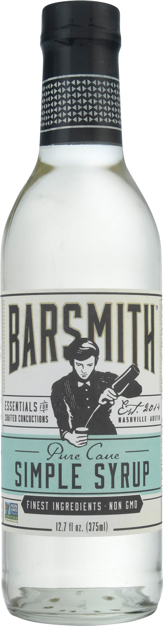 Barsmith Pure Cane Simple Syrup 12.7 fl oz - Case of 6
