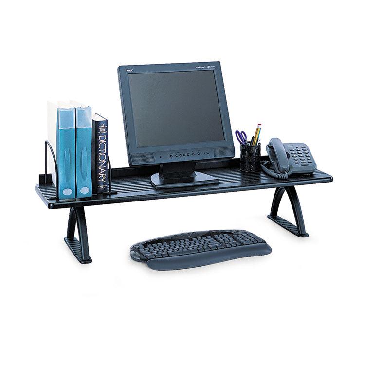 Safco - Value Mate Desk Riser, 100 lb Capacity, 42 x 12.25 x 8.25, Black