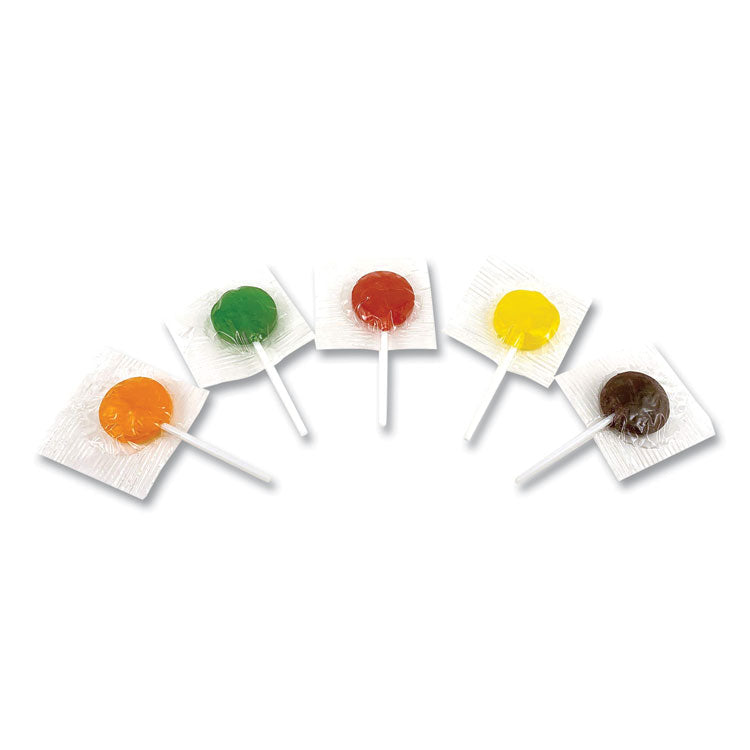 Office Snax - Lick Stix Suckers, Randomly Assorted Flavors, 1.85 lb/Bag