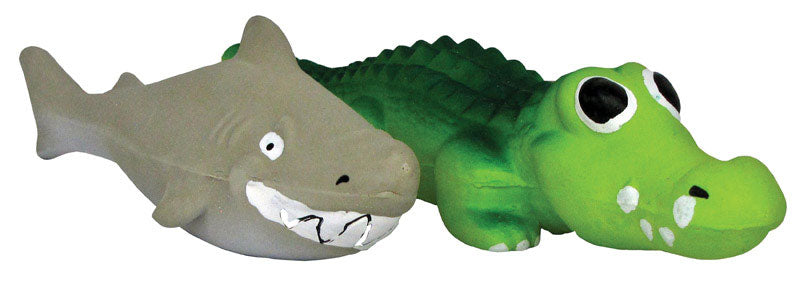 BOSS PET - Boss Pet Digger's Assorted Latex Sea Monster Squeaky Dog Toy Large 1 pk