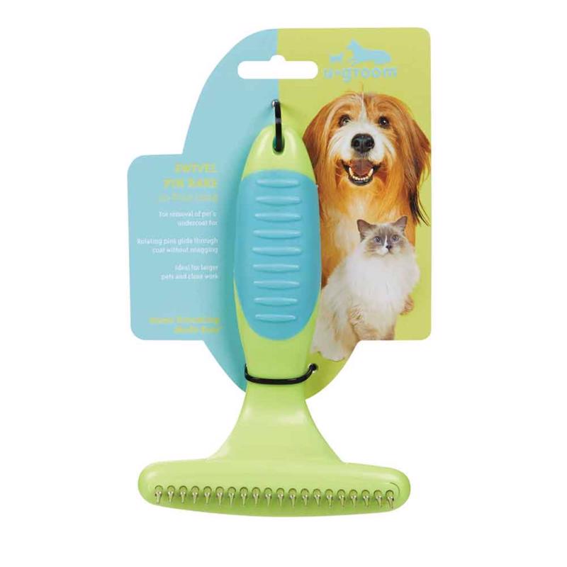 UGROOM - UGroom Blue Cat/Dog Grooming Rake 1 pk