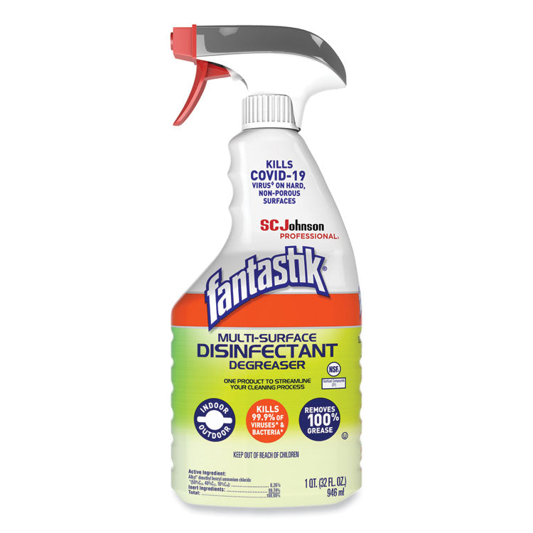 Fantastik - Multi-Surface Disinfectant Degreaser, Herbal, 32 oz Spray Bottle