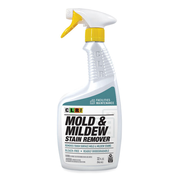 CLR PRO - Mold and Mildew Stain Remover, 32 oz Spray Bottle, 6/Carton