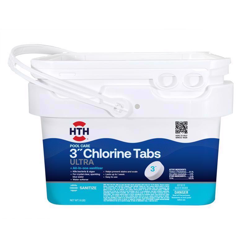 HTH - HTH Pool Care Tablet Chlorinating Chemicals 8 lb