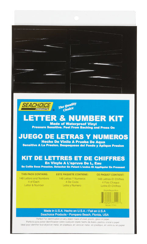 SEACHOICE - Seachoice Vinyl Letter And Number Kits 148 pk