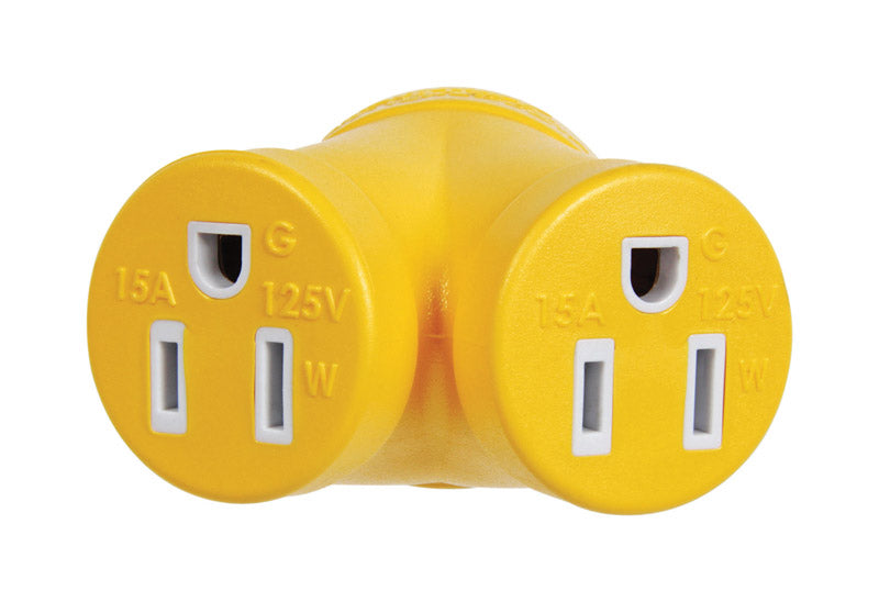 CAMCO - Camco 30 amps RV Generator Outlet Adapter 30-15A 1 pk