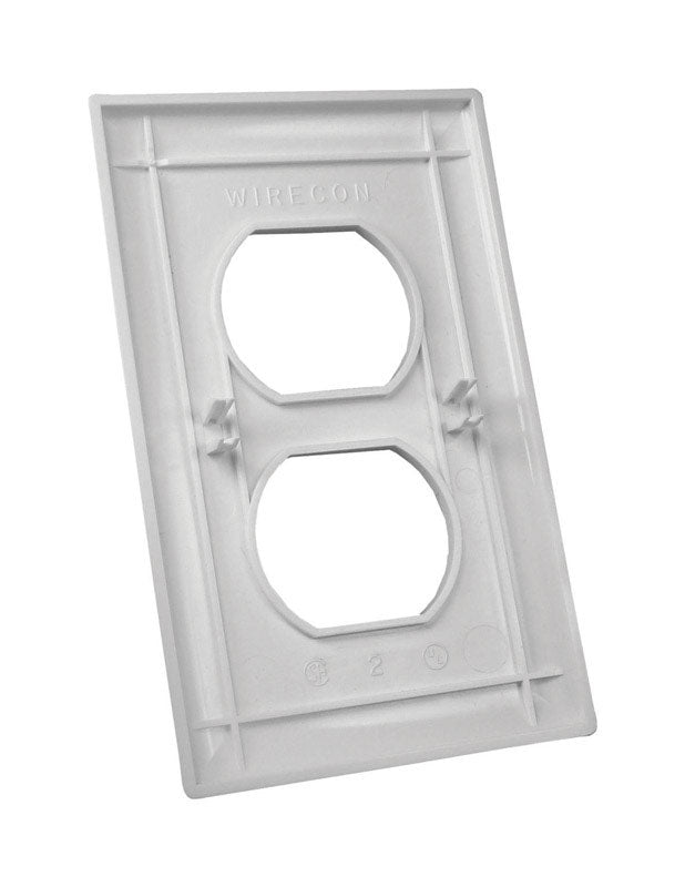 US HARDWARE - US Hardware RV One Gang Duplex Plate 1 pk