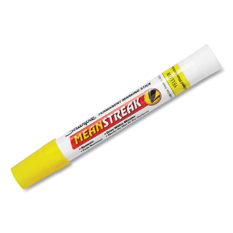 Sharpie - Mean Streak Marking Stick, Broad Bullet Tip, Yellow