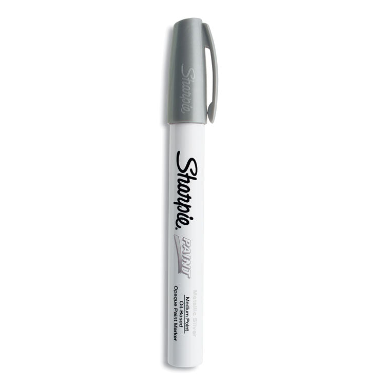 Sharpie - Permanent Paint Marker, Medium Bullet Tip, Silver