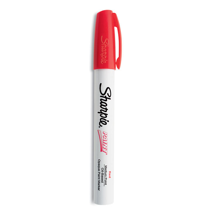 Sharpie - Permanent Paint Marker, Medium Bullet Tip, Red