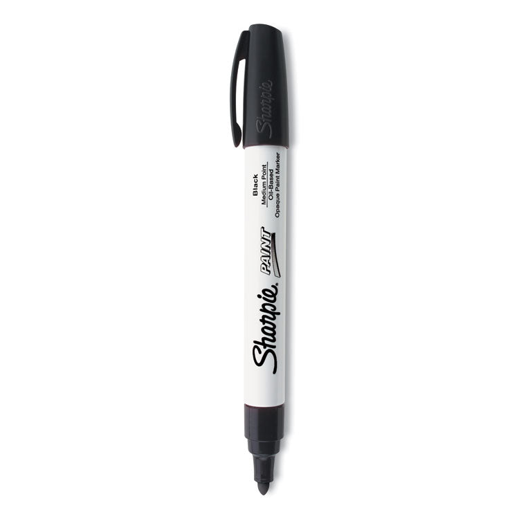 Sharpie - Permanent Paint Marker, Medium Bullet Tip, Black