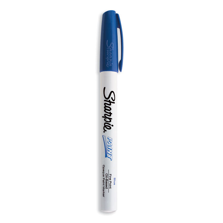 Sharpie - Permanent Paint Marker, Fine Bullet Tip, Blue