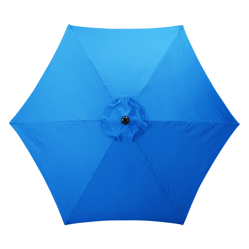 LIVING ACCENTS - Living Accents 9 ft. Tiltable Royal Blue Market Umbrella