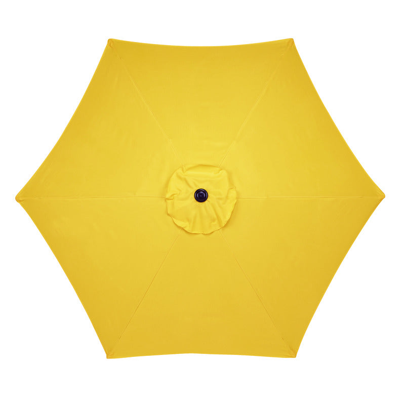 LIVING ACCENTS - Living Accents 9 ft. Tiltable Yellow Market Umbrella