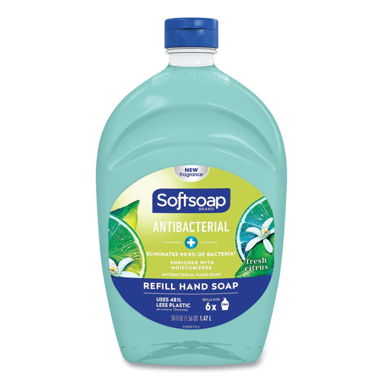 Softsoap - Antibacterial Liquid Hand Soap Refills, Fresh, Green, 50 oz