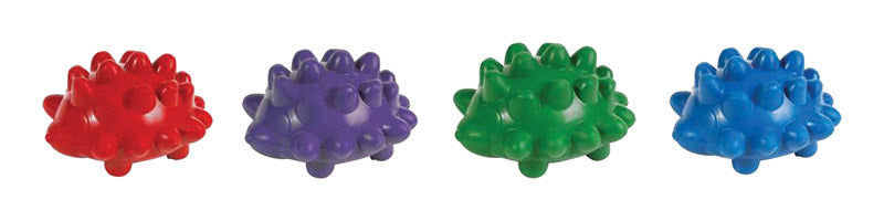 CHOMPER - Chomper Assorted Rubber Hedgehog Squeaker Dog Toy Large 4 pk