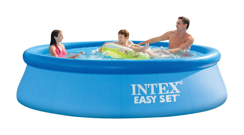 INTEX - Intex 1018 gal Round Plastic Above Ground Pool 30 in. H X 10 ft. D