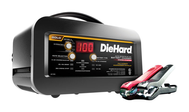 DIEHARD - DieHard Automatic 12 V 80/30/6-2 amps Battery Charger/Engine Starter