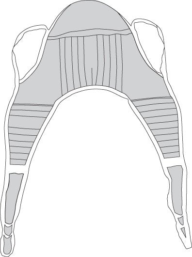 Drive Medical - Seat U Sling 4 or 6 Point Cradle With Head Support Straps - Attached Medium 500 lbs. Weight Capacity [1/EA]