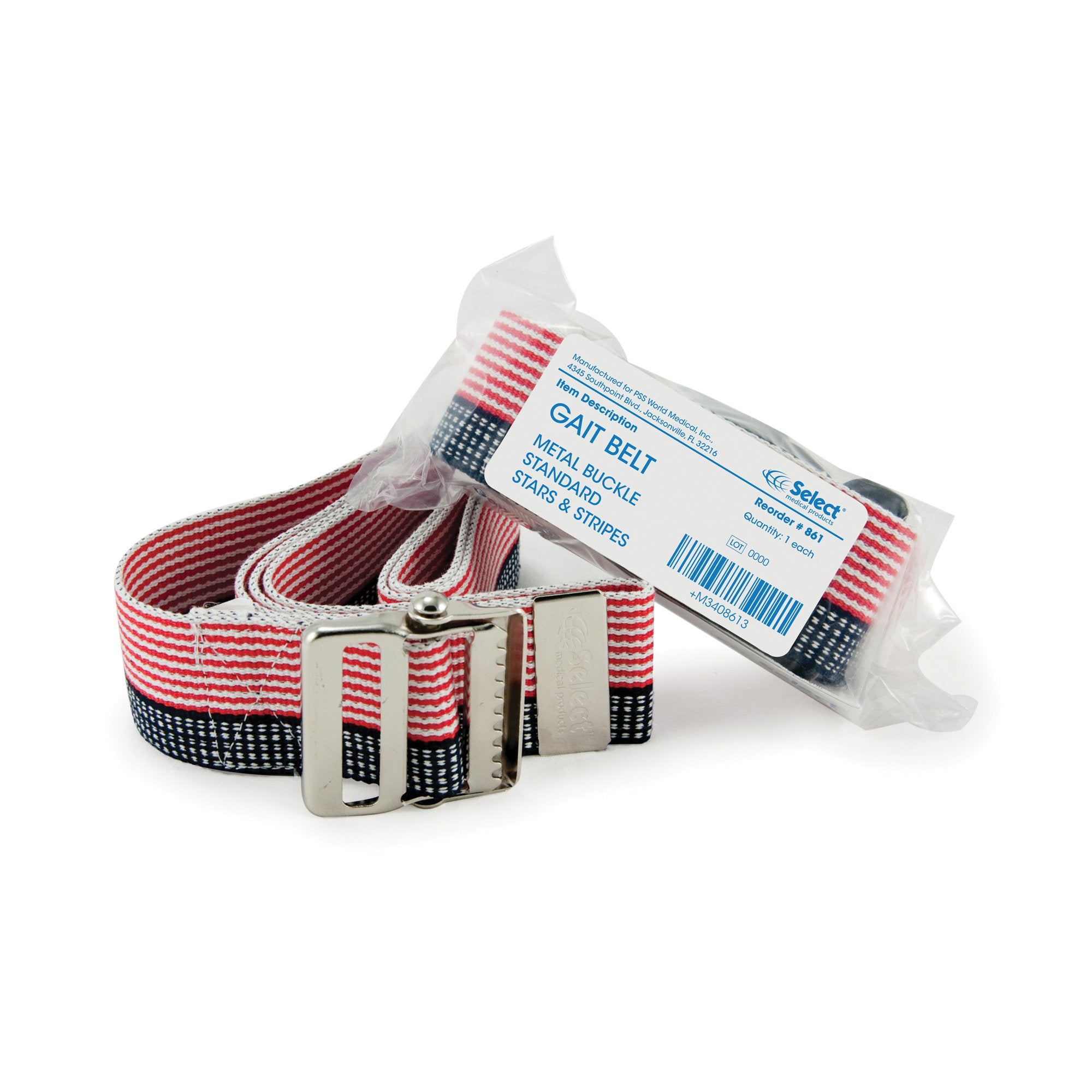 McKesson Brand - Gait Belt McKesson 60 Inch Length Stars and Stripes Design Polyester [1/EA]