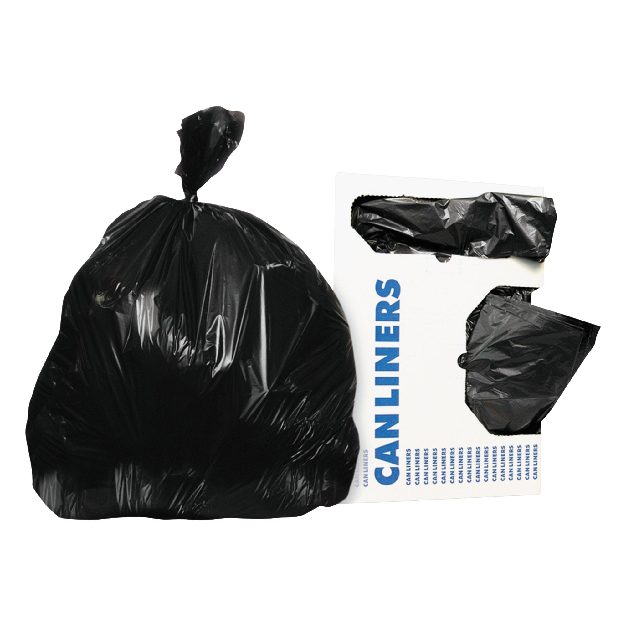 Lagasse - Trash Bag Heritage™ X-Liner™ 45 gal. Black Reprocessed Resin 1.5 mil 40 X 46 Inch Star Seal Bottom Flat Pack [100/CS]