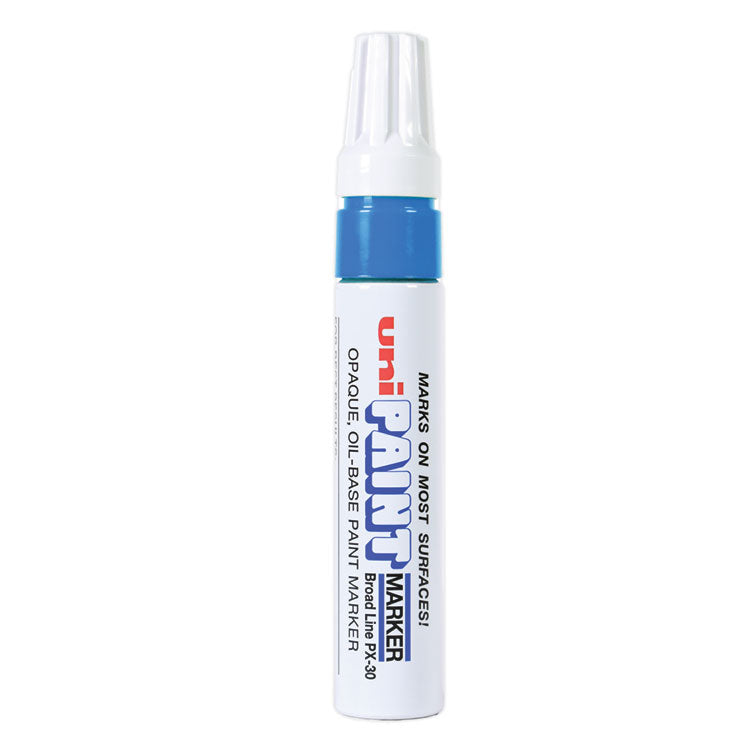 uni-Paint - Permanent Marker, Broad Chisel Tip, Blue