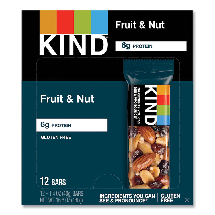 KIND - Fruit and Nut Bars, Fruit and Nut Delight, 1.4 oz, 12/Box