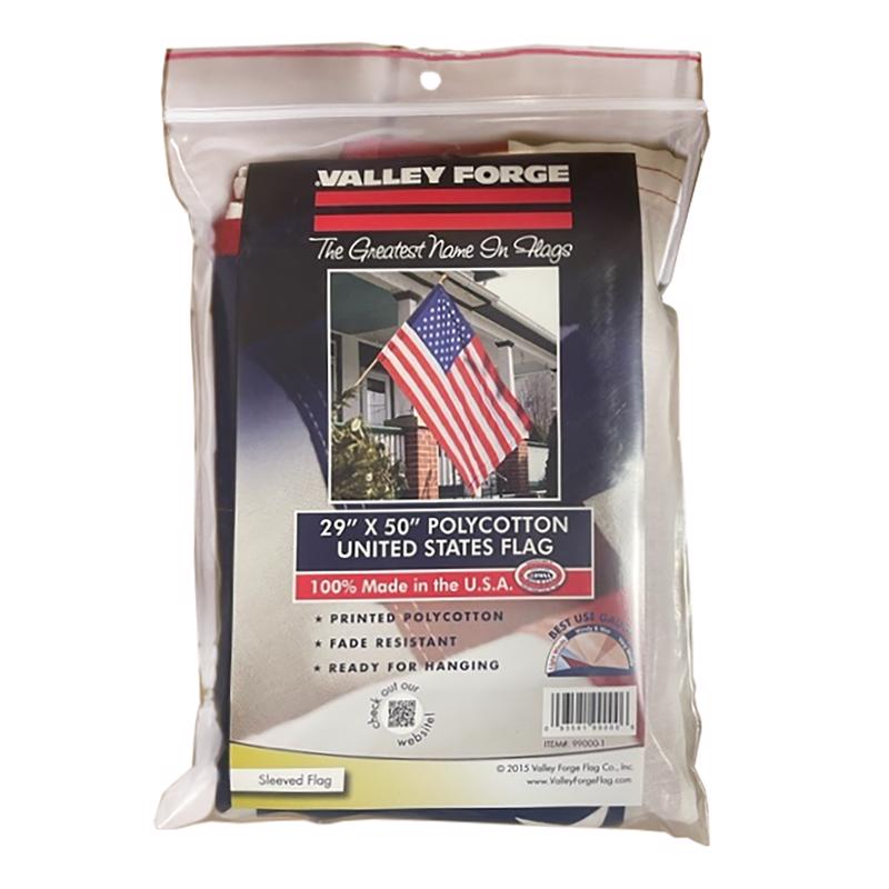 VALLEY FORGE - Valley Forge American Flag 29 in. H X 50 in. W
