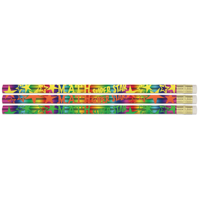 MUSGRAVE PENCIL COMPANY - Math Super Star Pencils, 12 Per Pack, 12 Packs