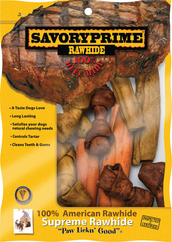 SAVORY PRIME - Savory Prime All Size Dogs Adult Rawhide Bone Beef 1 pk