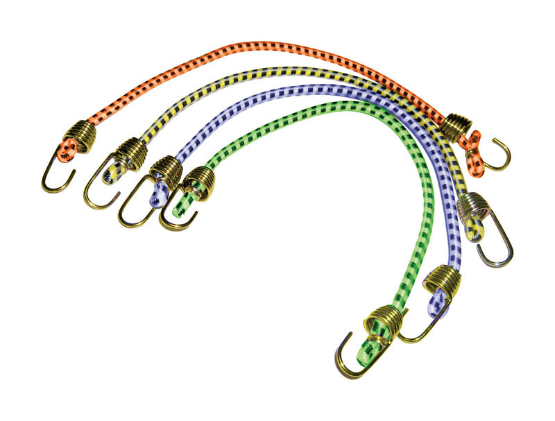 KEEPER - Keeper Assorted Bungee Cord 10 in. L X 0.16 in. 4 pk