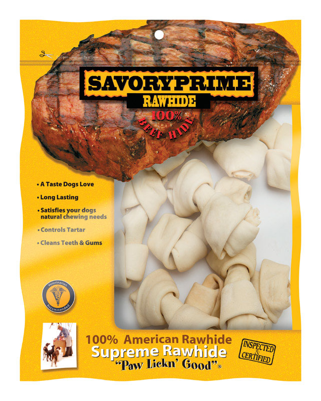 SAVORY PRIME - Savory Prime Medium Adult Mini Bones Natural 2-3 in. L 10 pk