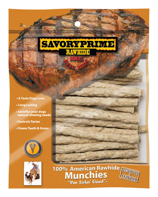 SAVORY PRIME - Savory Prime Munchie All Size Dogs Adult Rawhide Sticks Natural 5 in. L 30 pk