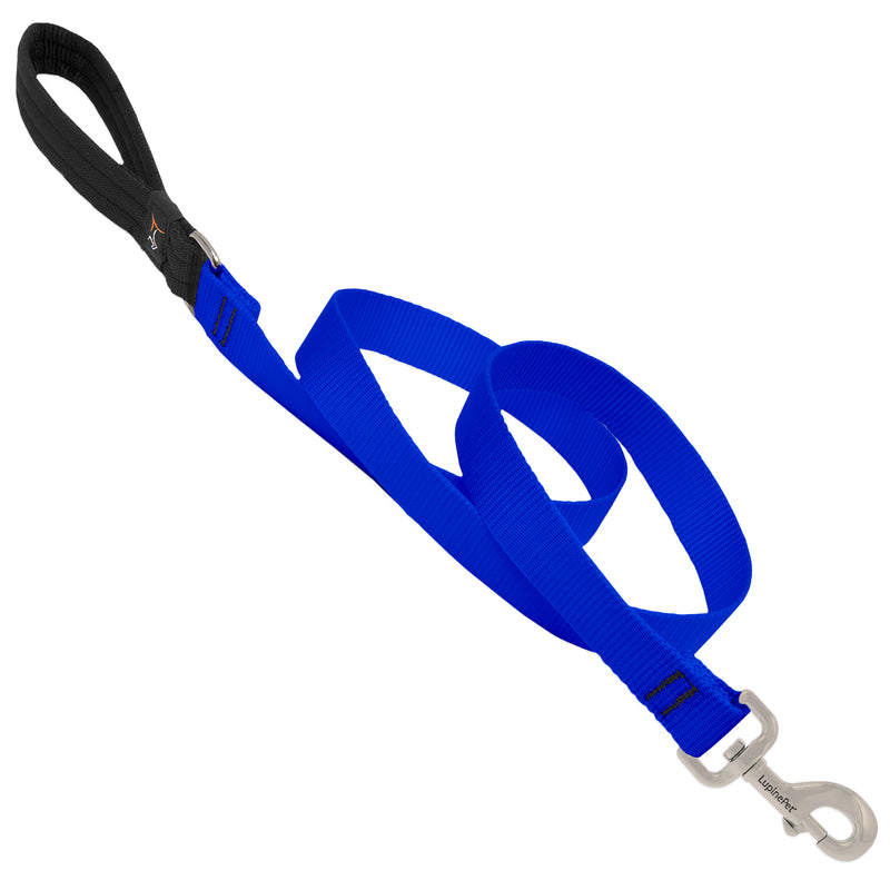 LUPINE PET - Lupine Pet Basic Solids Blue Blue Nylon Dog Leash [17559]