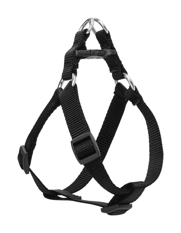 LUPINEPET - LupinePet Basic Solids Black Black Nylon Dog Harness [27544]