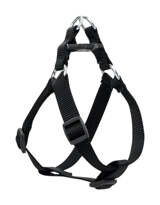 LUPINEPET - LupinePet Basic Solids Black Black Nylon Dog Harness [27595]