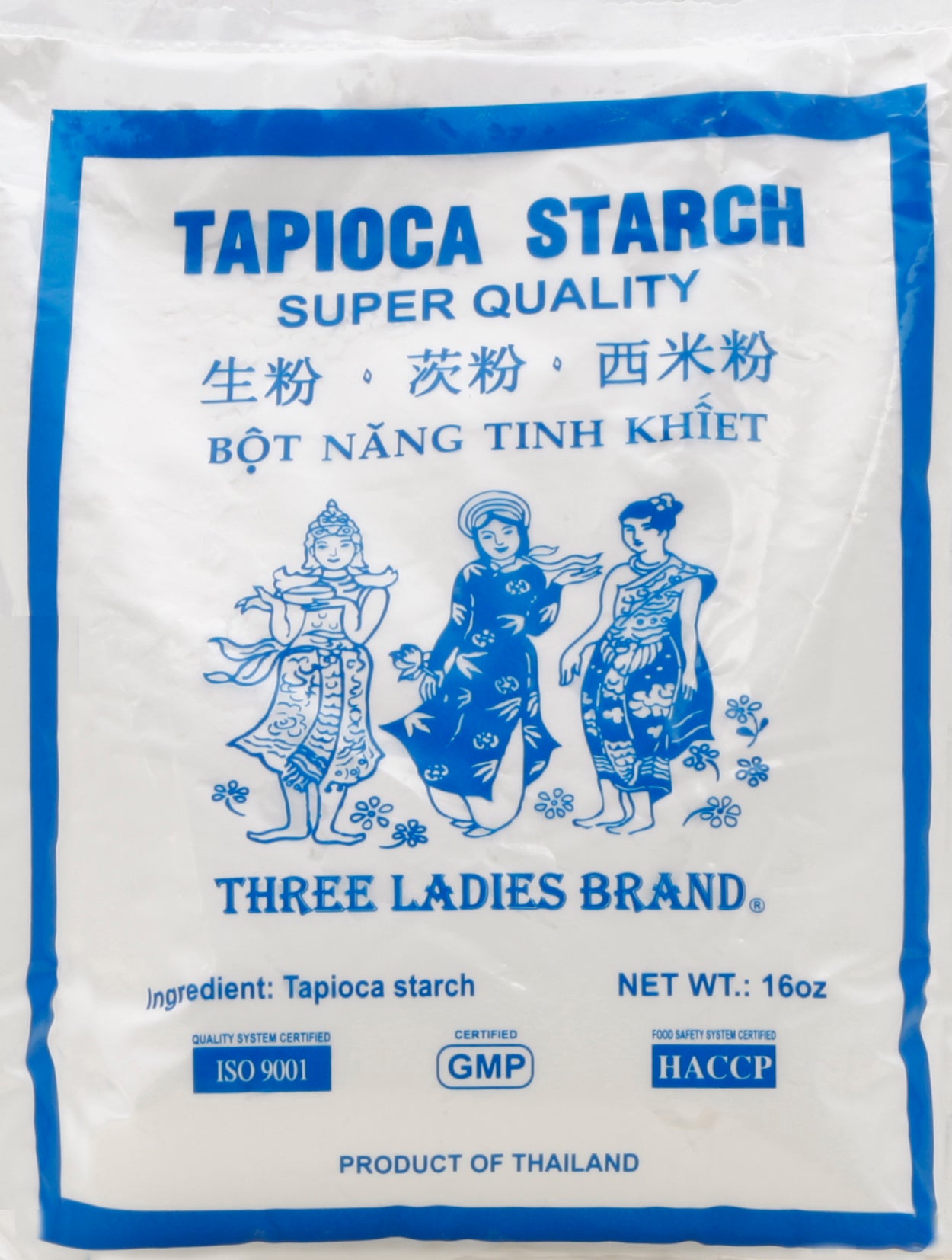 Three Ladies Tapioca Starch 16 oz - Case of 12