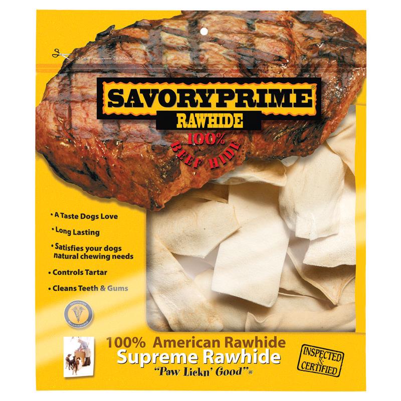 SAVORY PRIME - Savory Prime All Size Dogs All Ages Rawhide Chips Natural 6 in. L 1 pk