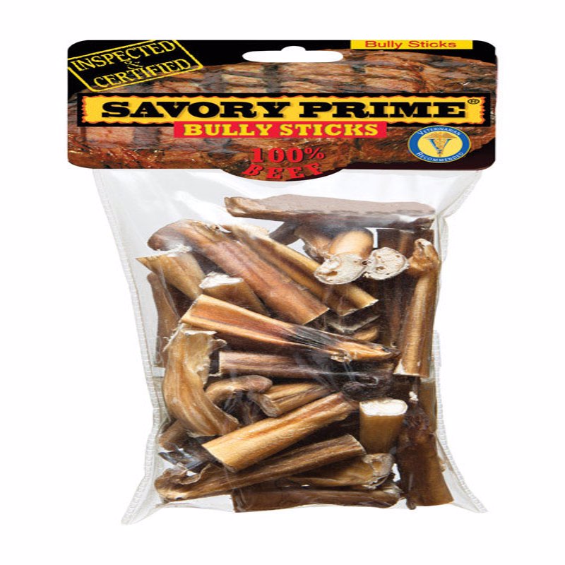 SAVORY PRIME - Savory Prime Beef Grain Free Bully Stick For Dogs 10 oz 3-5 in. 1 each