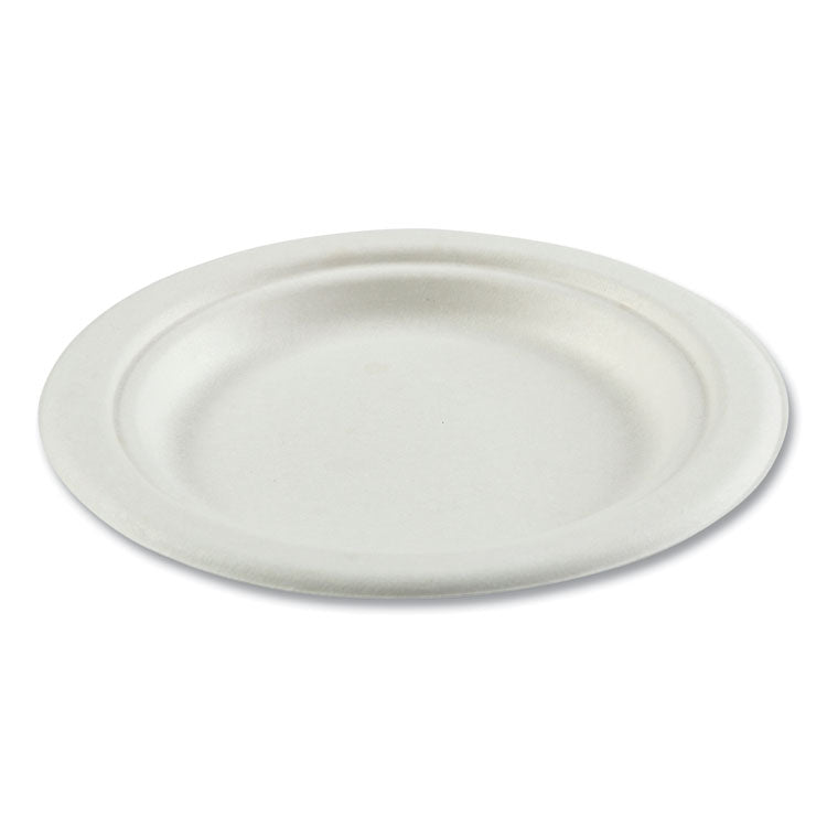 Boardwalk - Bagasse PFAS-Free Dinnerware, Plate, 6" dia, White, 1,000/Carton