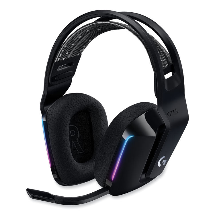 Logitech - G733 LIGHTSPEED Wireless Gaming Binaural Over The Head Headset, Black