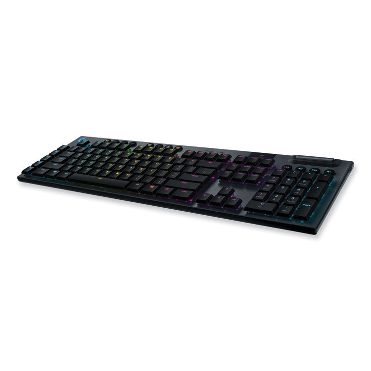 Logitech - G915 LIGHTSPEED Wireless RGB Mechanical Gaming Keyboard, Tactile Keys, Black