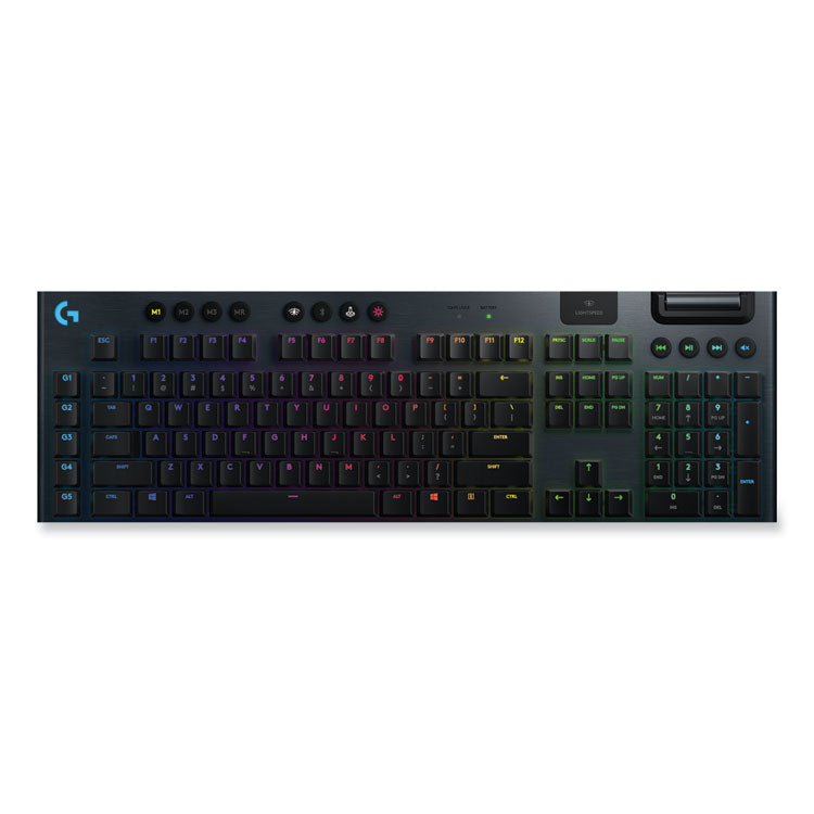 Logitech - G915 LIGHTSPEED Wireless RGB Mechanical Gaming Keyboard, Linear Switch, Black