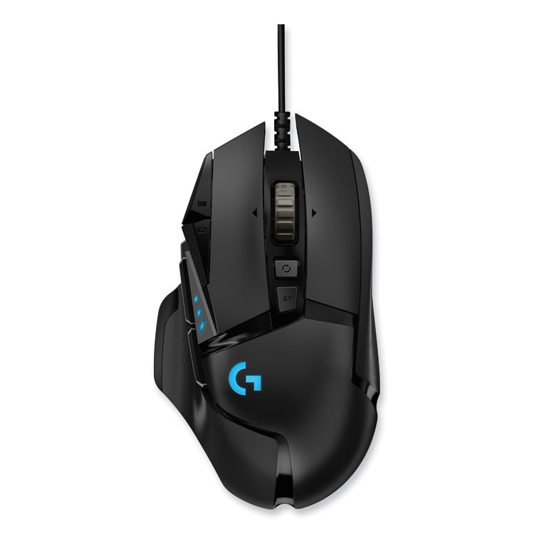 Logitech - G502 LIGHTSPEED Wireless Gaming Mouse, 2.4 GHz Frequency/33 ft Wireless Range, Right Hand Use, Black