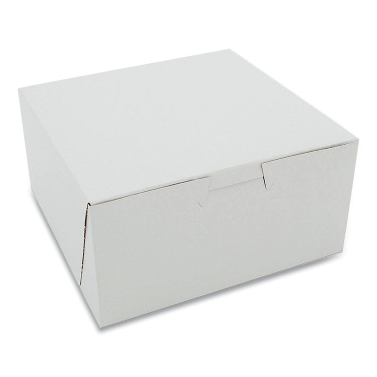 SCT - White One-Piece Non-Window Bakery Boxes, Standard, 3 x 6 x 6, White, Paper, 250/Carton