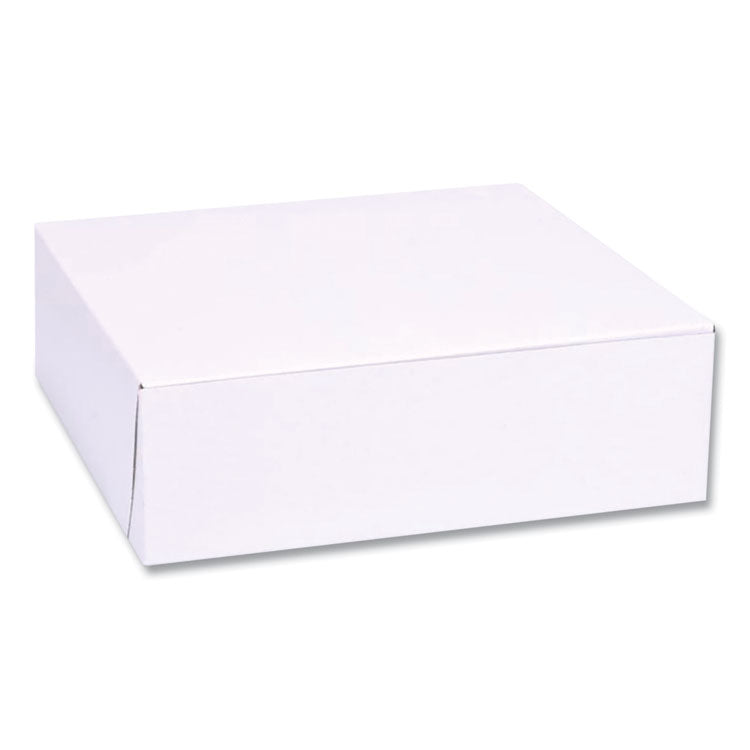 SCT - White One-Piece Non-Window Bakery Boxes, Standard, 8 x 2.5 x 8, White, Paper, 250/Bundle