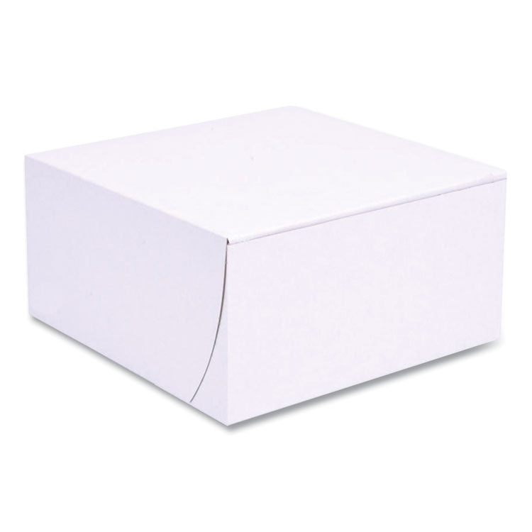 SCT - White One-Piece Non-Window Bakery Boxes, Standard, 8 x 8 x 4, White, Paper, 250/Bundle