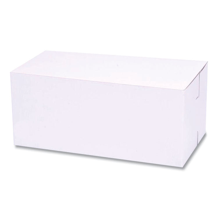 SCT - White One-Piece Non-Window Bakery Boxes, Standard, 9 x 5 x 4, White, Paper, 250/Bundle